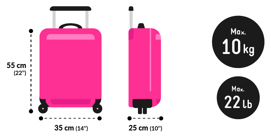 Equipaje de mano para viajar en avion sale